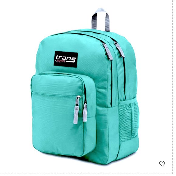 aqua blue jansport backpack